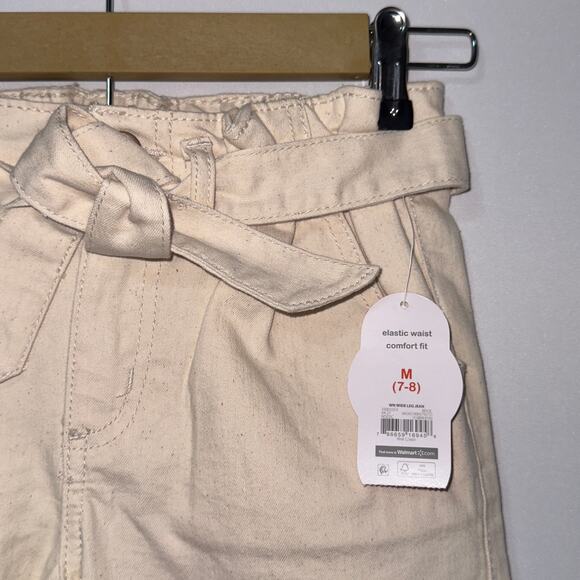 Wonder nation Beige wide leg pants size Medium (7-8) - Picture 3 of 6